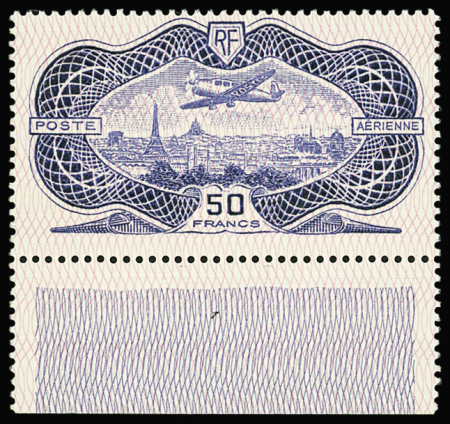 N°15 50f burelé bdf neuf ** TB