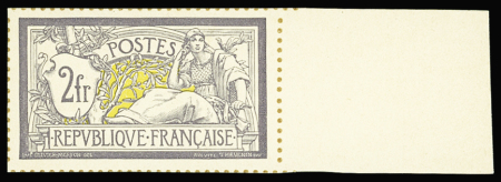 N°119/123 + 145 Mersons tirage sur bristol dentelu