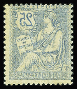 N°127a impression recto-verso neuf ** TB