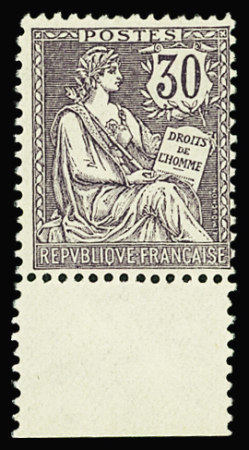 N°128 30c violet-noir bdf nsg TB