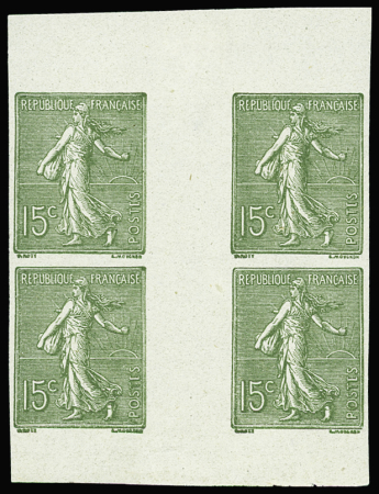 N°130 Bloc de 4 de carnet non dentelé ( bdf interp