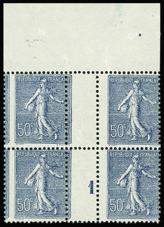 N°161 bloc de 4 millésime 1 piquage à cheval neuf