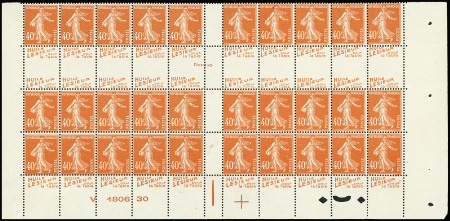 N°194 Bas de feuille 30 timbres publicité "Lesieur