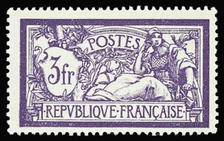 N°206a sans teinte de fond neuf * TB