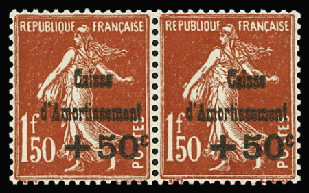 N°277 Caisse déplacé tenant à normal TB centré neu