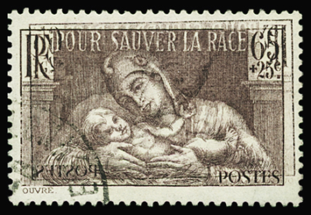 N°356 Double impression dont une renversée obl TB 