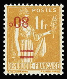 N°359b surcharge renversée neuf * TB