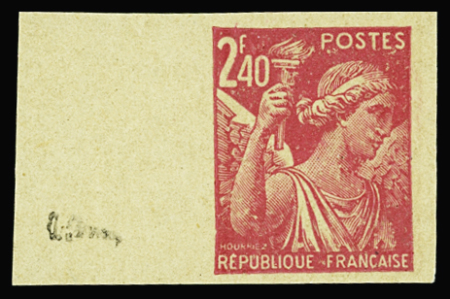 N°654 Impression des 2 cotés non dentelé neuf ** T