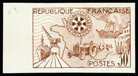 N°1009 30f Rotary non émis bdf neuf ** TB