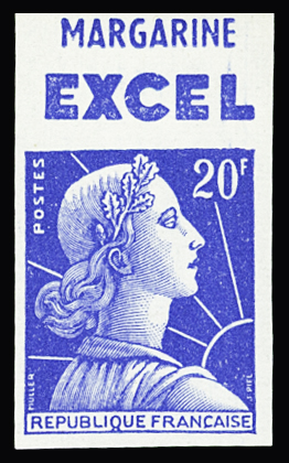 N°1011Bf avec publicité non dentelé neuf ** TB