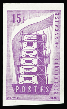 N°1076 15f Europa non émis fond ligné neuf ** TB