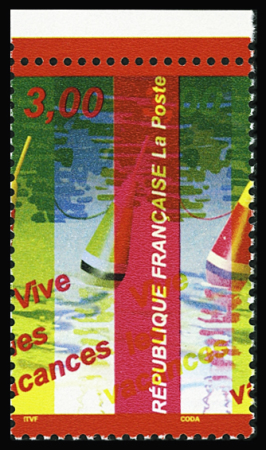 N°3243 Piquage à cheval couleur très décalées neuf