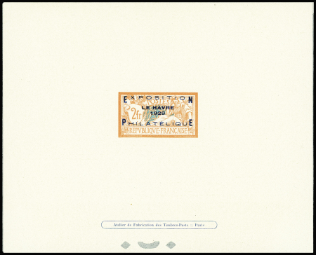 N°257A exposition philatélique Le Havre épreuve de