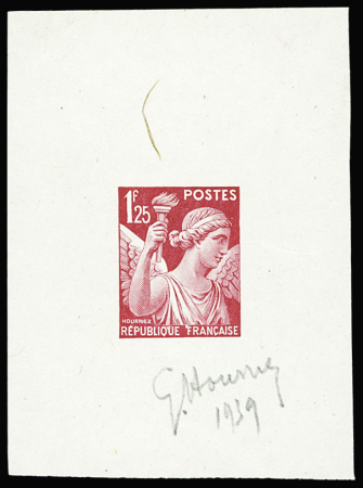 N°433 Iris 1f25 non émis épreuve d'artiste en roug