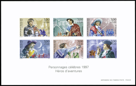 N°3115/3120 Personnages célèbres bloc gommé collec