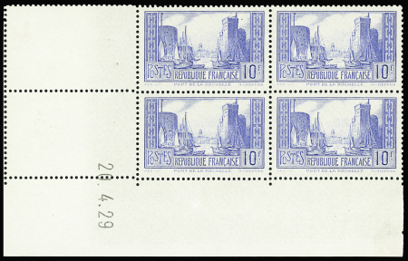 N°261 10f La Rochelle type I  20-4-29 neuf ** TB