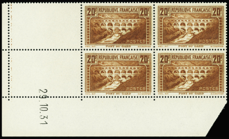 N°262 20f pont du Gard 29-10-31 neuf ** TB