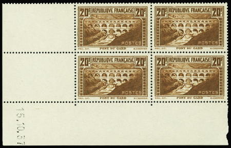 N°262 20f pont du Gard 15-10-37 neuf ** TB