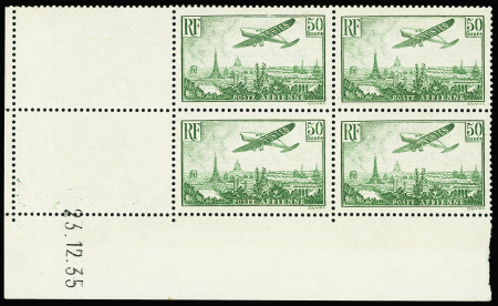 POSTE AERIENNE N°14 a 50f vert 23-12-35 neuf ** TB