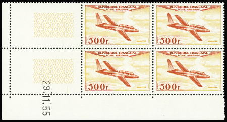 POSTE AERIENNE N°32 500f Magister 29-11-55 neuf **