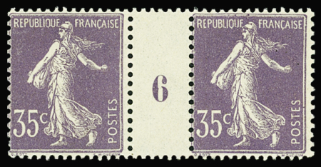 N°136 35c Semeuse violet clair millésime 6 neuf **