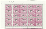 N°207/208  10f et 20f Merson 2 feuilles de 25 timb