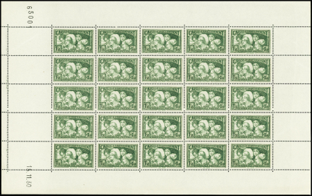 N°269 Coiffes des provinces françaises feuille de 