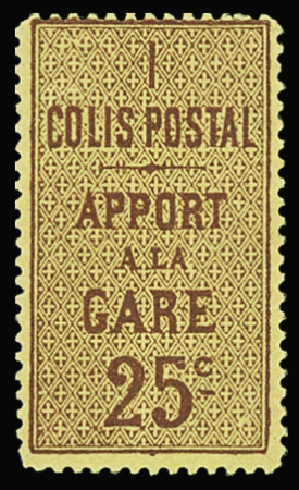N°3 25c brun sur jaune dentelé 13 1/2 neuf ** TB