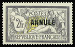 N°122-CI 1 2F Merson " Annulé " neuf * (* très pro
