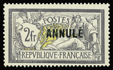 N°122-CI 1 2F Merson " Annulé " neuf * (* très pro