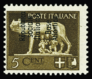 N°7 5c sépia  neuf ** TB (certificat Calves)