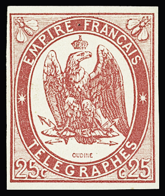 N°1 25c rouge-carmin neuf * TB