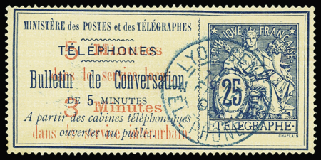 N°12 25c bleu obl TB