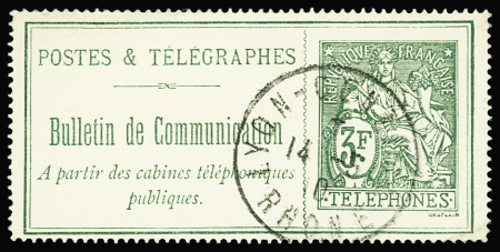 N°30 3f vert obl TB