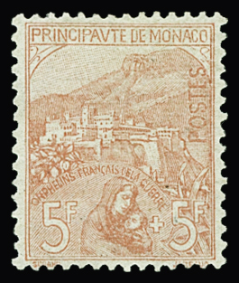 N°33 5f+5f Orphelins neuf * TB