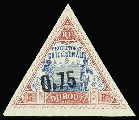 N°26 0,75 sur 5f rose et bleu neuf * TB