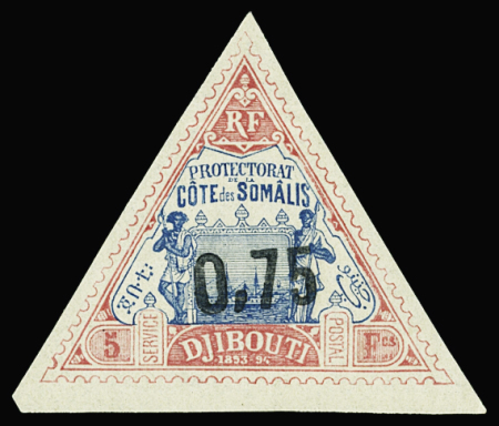 N°26 0,75 sur 5F  rose et bleu neuf * TB