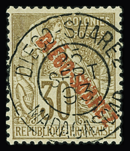 N°21 30c brun obl TB