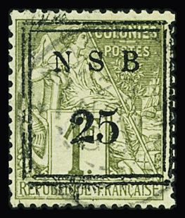 N°18 25 sur 1f olive obl TB