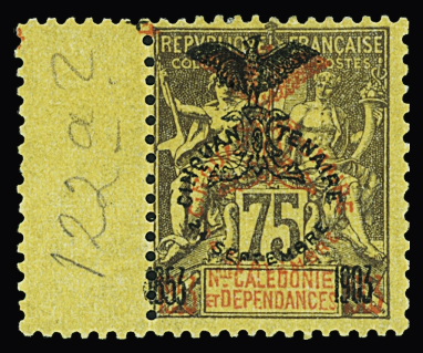 N°79a surcharge noire + rouge neufs * TB