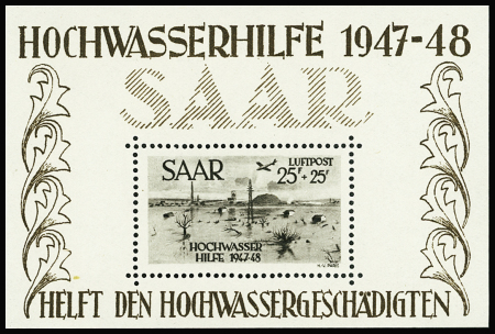 BLOCS-FEUILLETS N°1/2 inondations 2 blocs neufs **