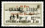 N°311A/311B oeuvres de mer 2 valeurs neufs ** TB