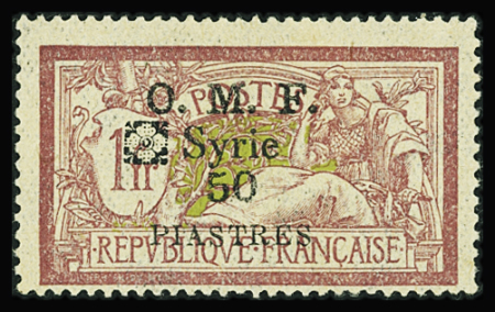 N°55 50pi sur 1f Merson fleuron noir neufs * TB