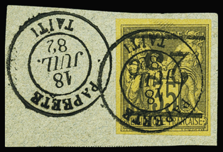 N°1a surcharge renversée obl TB