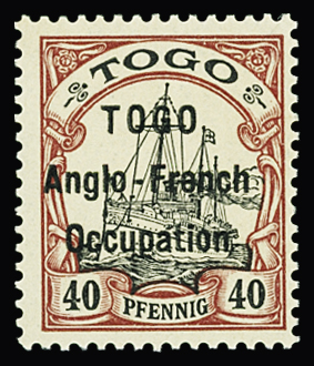 N°38 40pf carmin et noir neufs ** TB