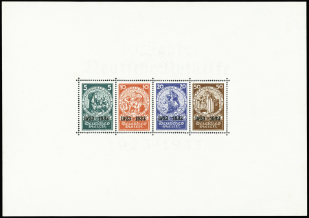 BLOCS-FEUILLETS N°2 Nothilfe 1933 neuf ** TB