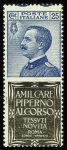 TIMBRES PUBLICITAIRES N°79 25c bleu et brun public