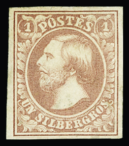 N°2 1s brun-rouge (signé Scheller) neuf * TB