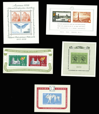 BLOCS-FEUILLETS N°(SBK) B19 +W11 +W18 +W32 +W35, neuf