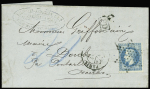 Lettre de Paris 22.02.1871 avec n° 29 pour le Doubs